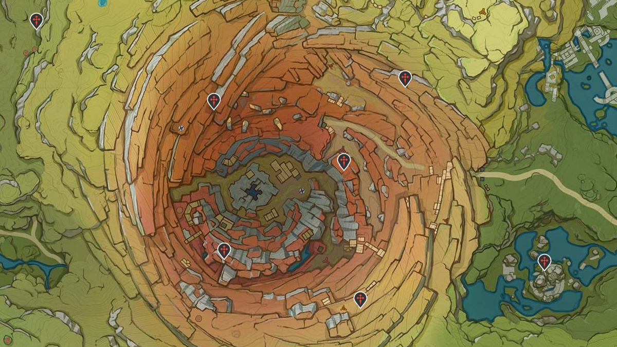 Genshin Impact Chasm map