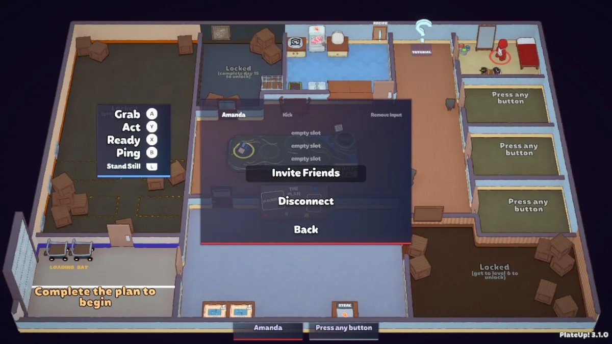 Invite Friends Online Multiplayer PlateUp