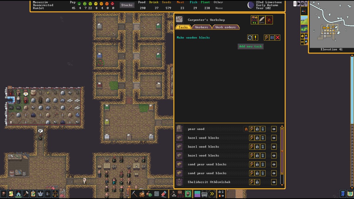 How to make blocks in Dwarf Fortress Gamepur