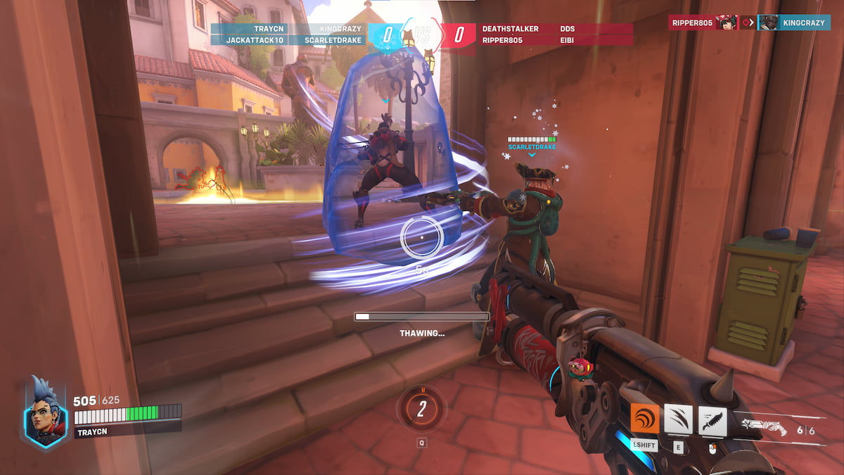 How to thaw allies in Freezethaw Elimination in Overwatch 2 Gamepur