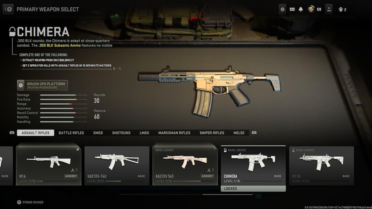 How to unlock the Chimera assault rifle in Call of Duty Modern Warfare