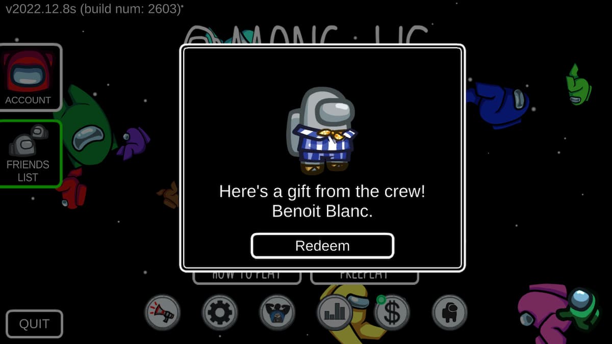 How to unlock the Benoit Blanc skin in Among Us Gamepur