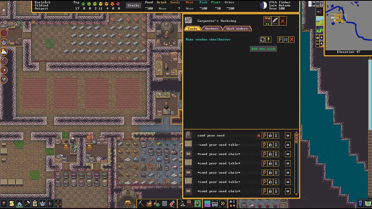 How to make and use Wheelbarrows in Dwarf Fortress Gamepur