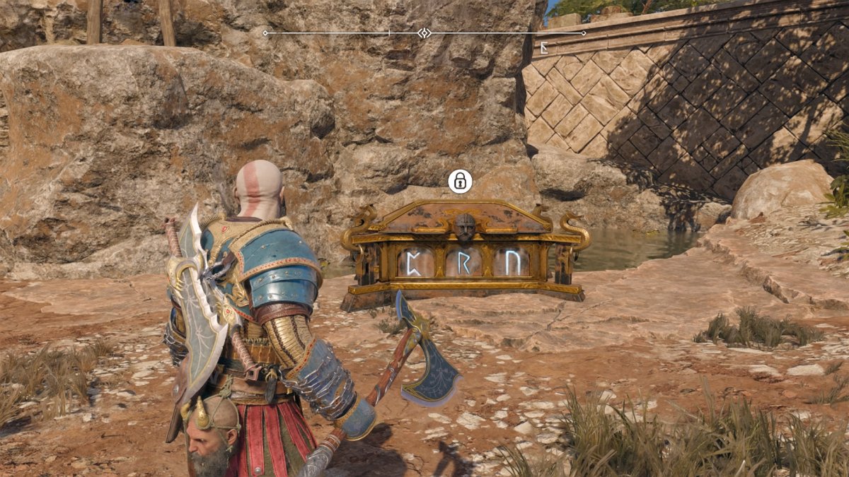 How to unlock the first Nornir Chest at The Plains in God of War