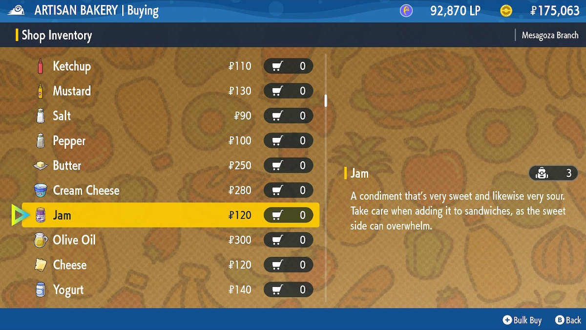 Where to get Jam in Pokémon Scarlet and Violet Gamepur