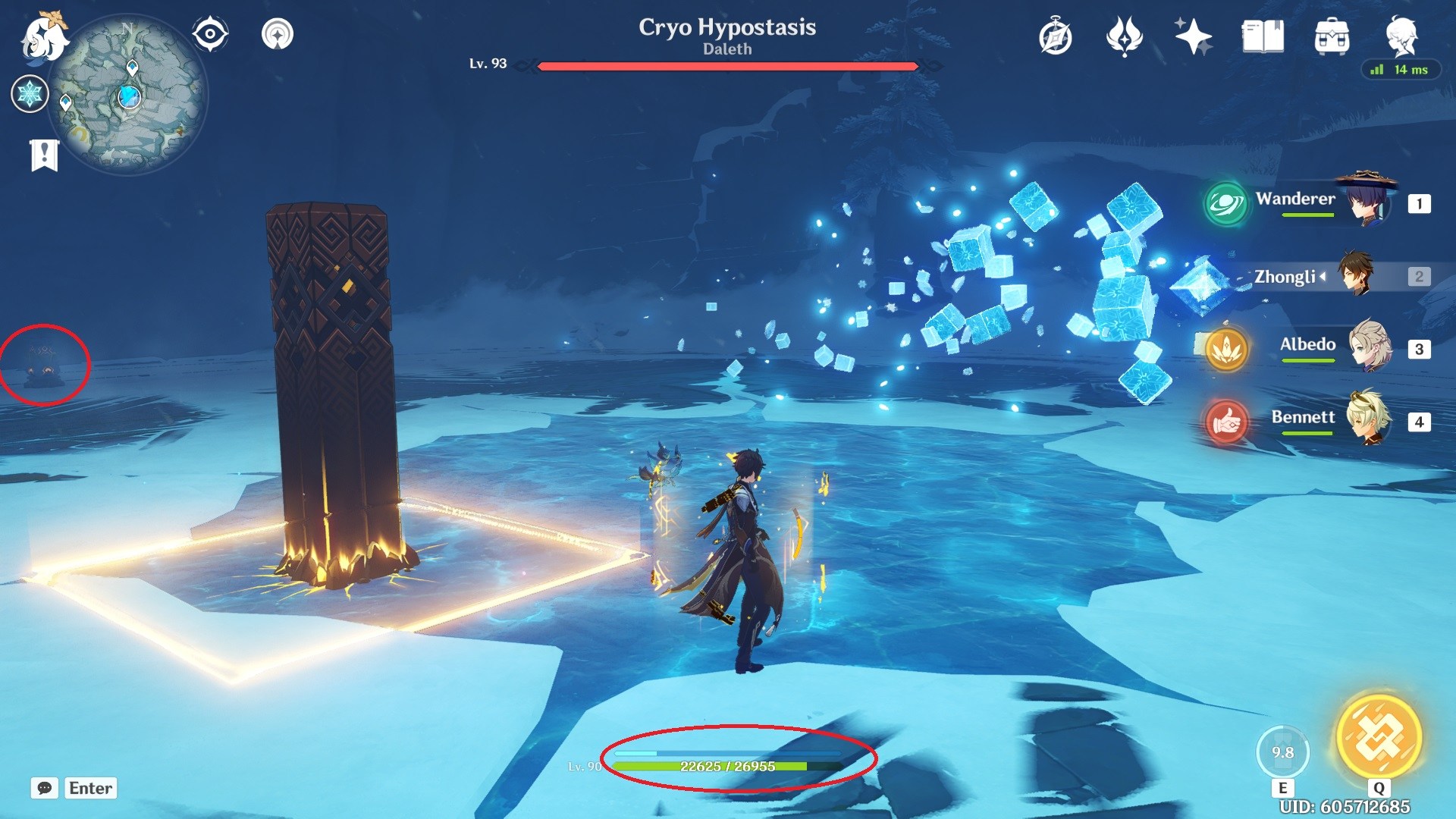How to find and defeat the Cryo Hypostasis in Genshin Impact - Gamepur