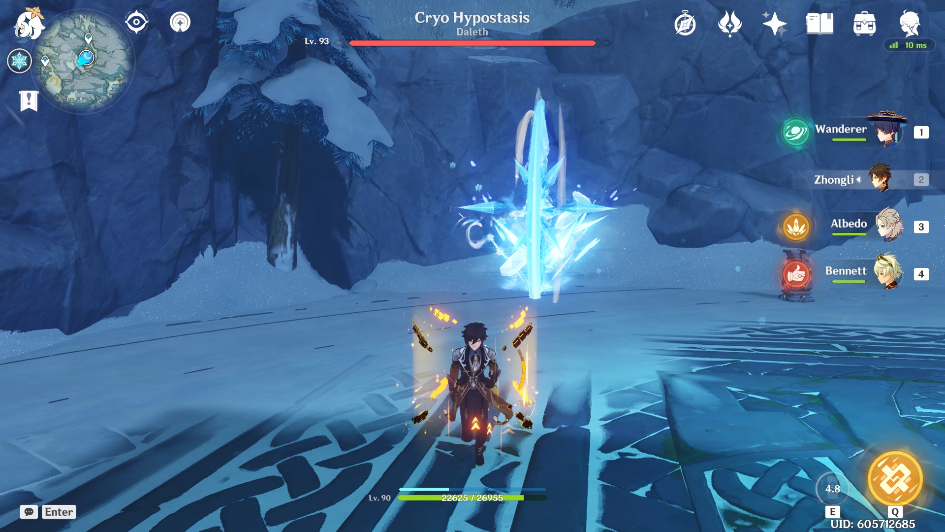 How to find and defeat the Cryo Hypostasis in Genshin Impact Gamepur