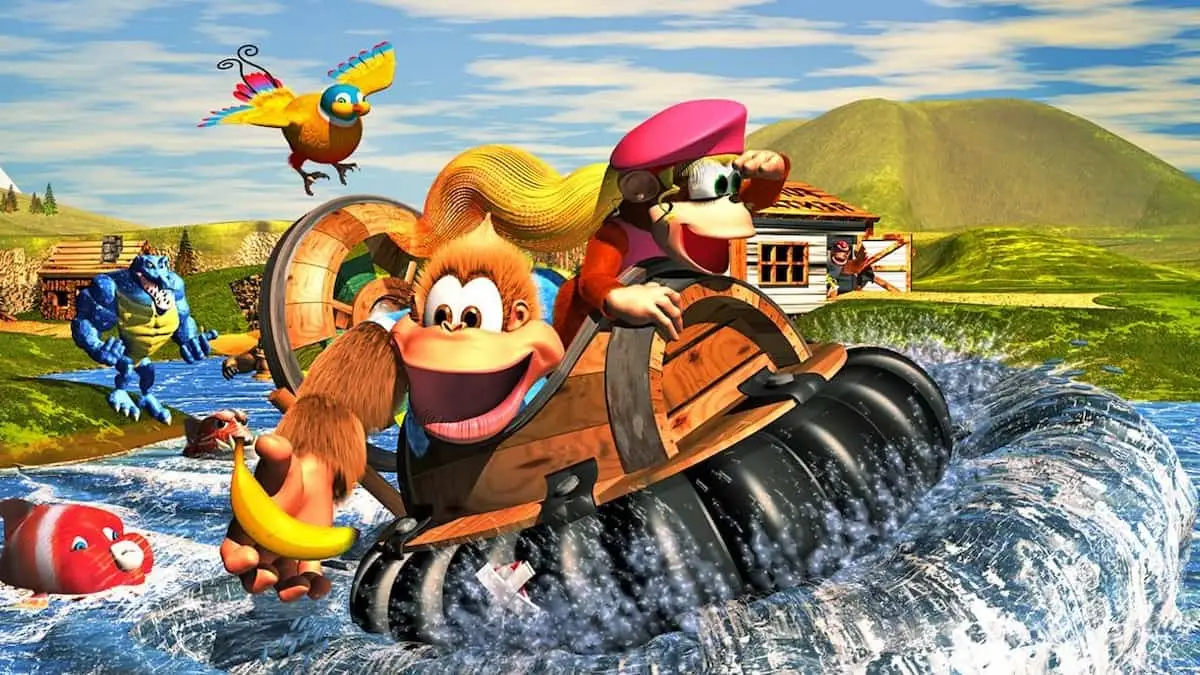 Donkey Kong Country 3 textless cover art
