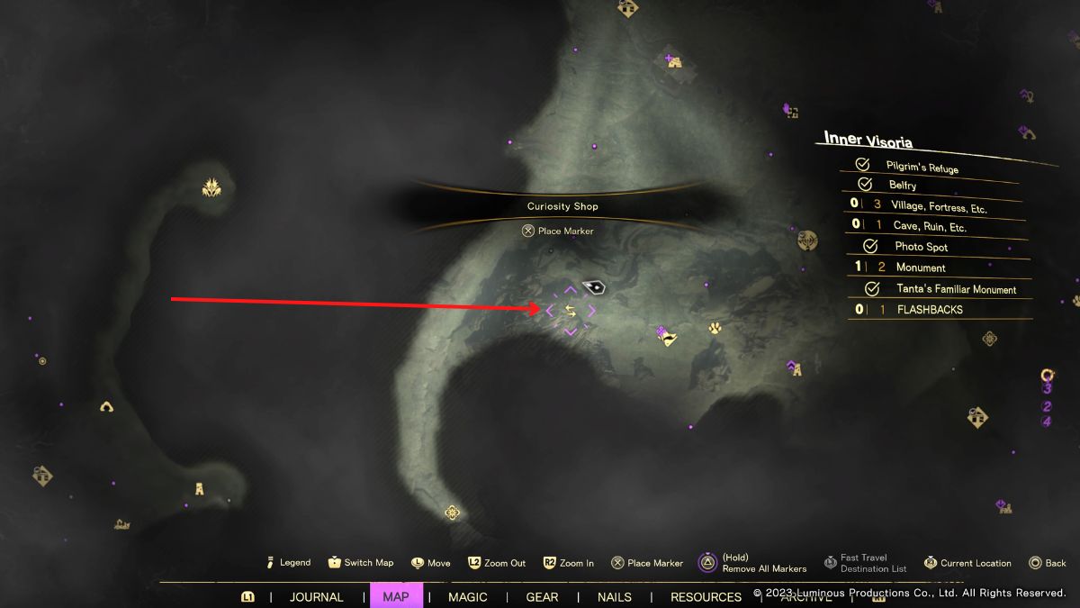 Where to find the Curiosity Shop in Forspoken Gamepur