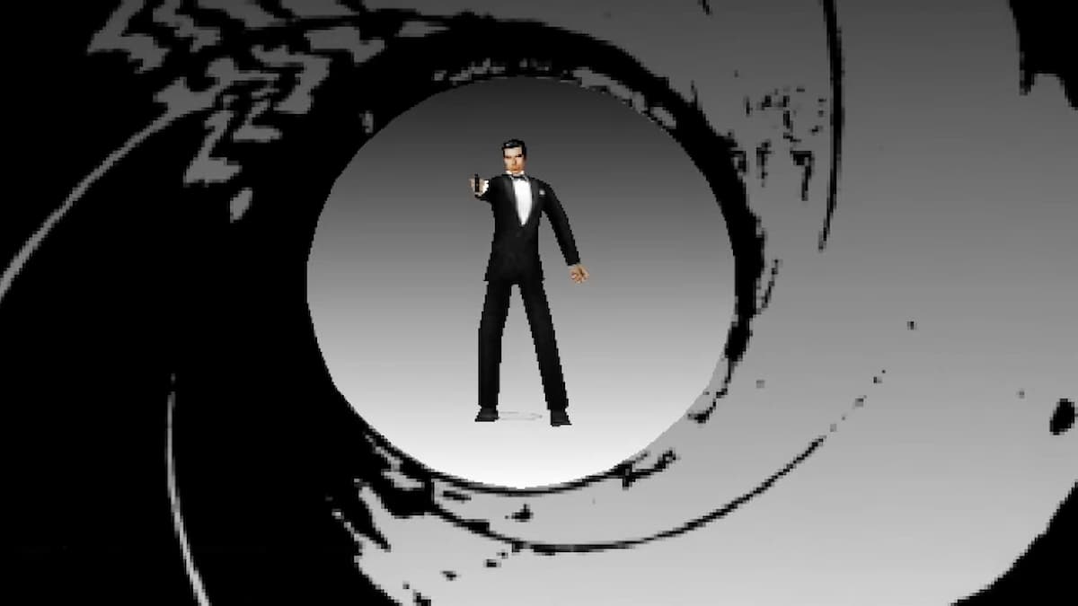 James Bond in the intro for GoldenEye 007