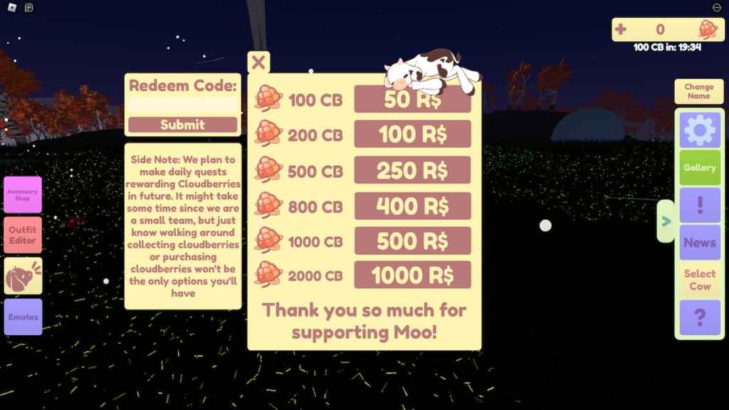 Roblox Moo codes (November 2023) - Gamepur