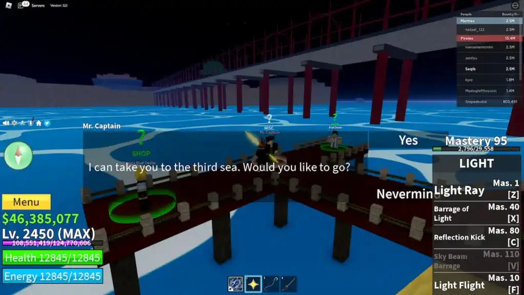 How to get to the 3rd Sea in Blox Fruits - Gamepur