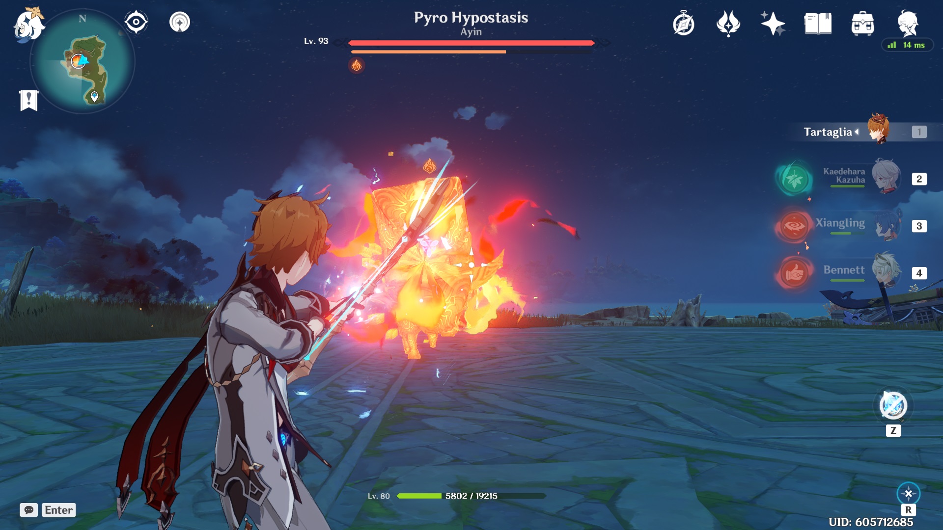 How to find and defeat the Pyro Hypostasis in Genshin Impact