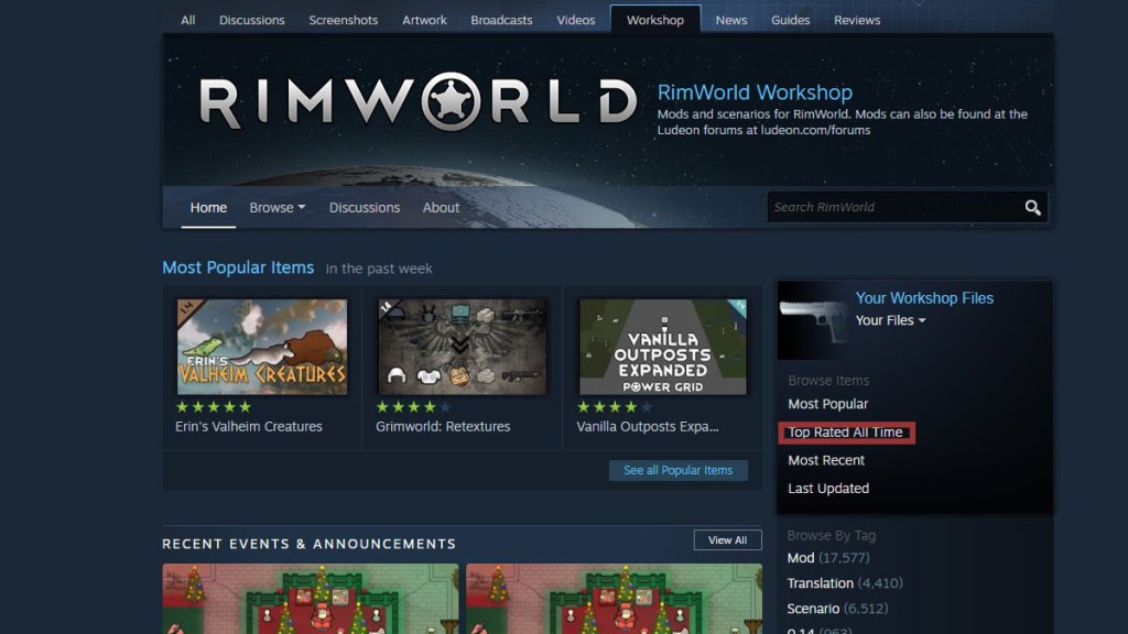 SteamWorkshop Mod Downloader : r/RimWorld