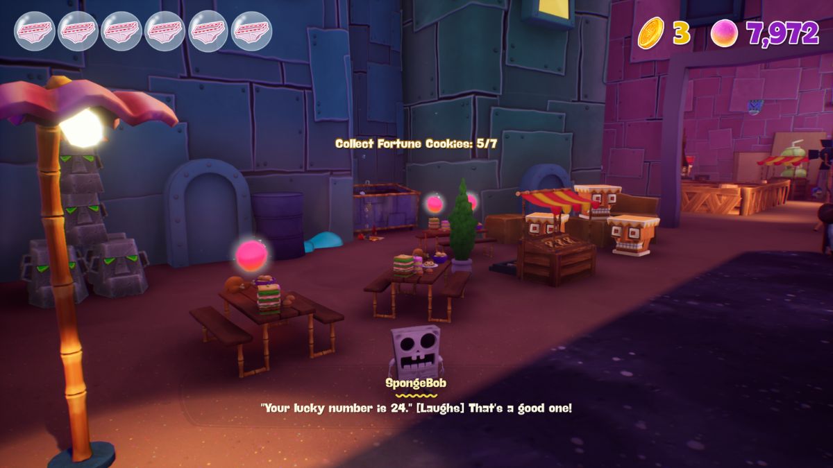 All Fortune Cookie locations in SpongeBob SquarePants The Cosmic Shake