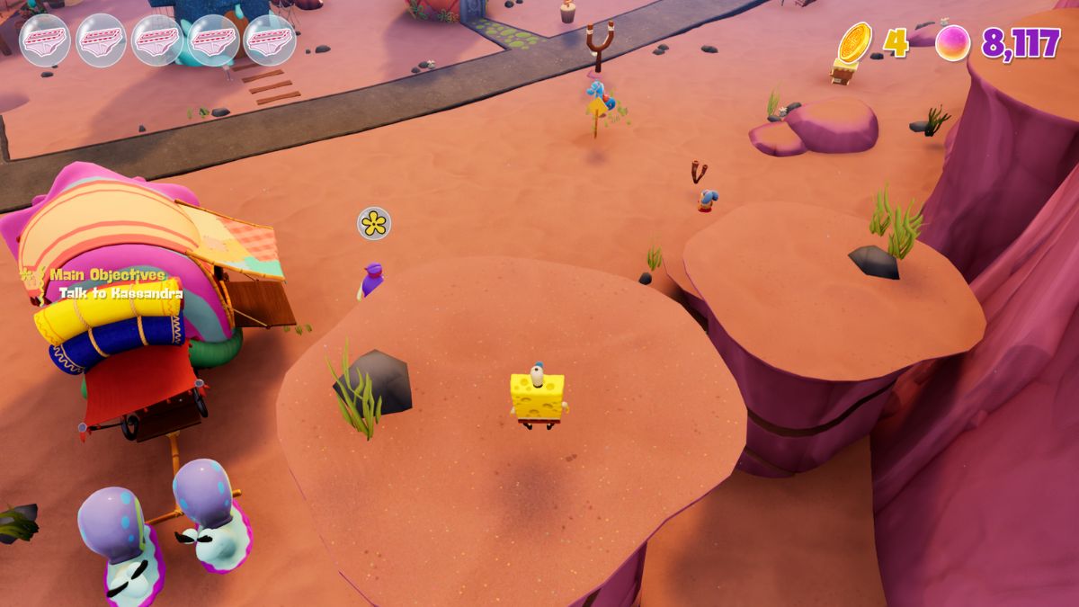 All Golden Spatula locations in SpongeBob SquarePants The Cosmic Shake Gamepur