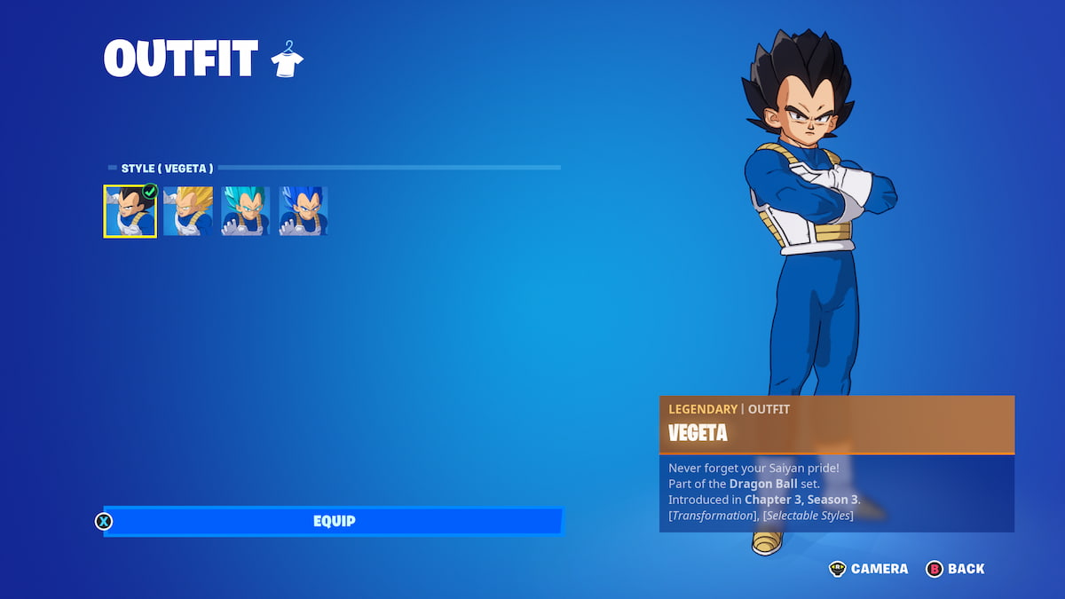 All Dragon Ball Z skins in Fortnite Gamepur