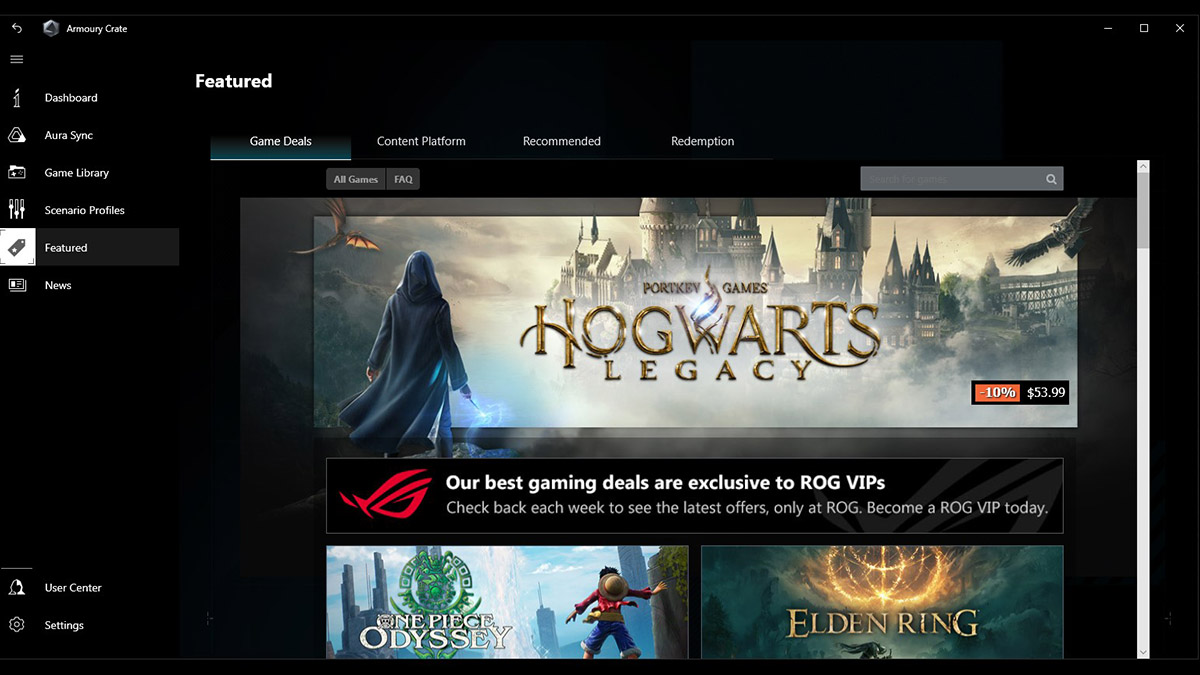 How to set up the ASUS ROG Armoury Crate Gamepur