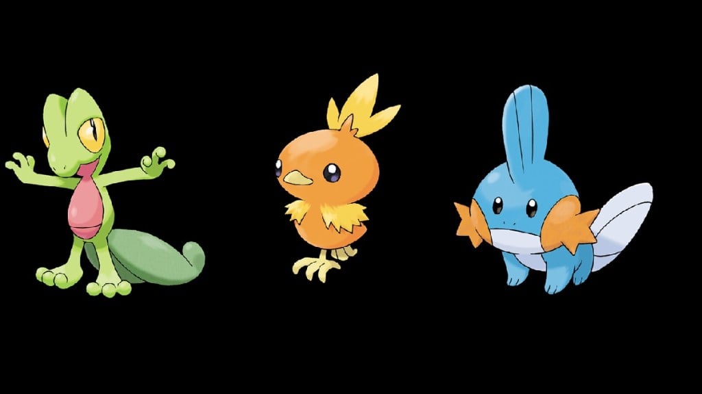 Pokémon Ruby, Sapphire, and Emerald starters