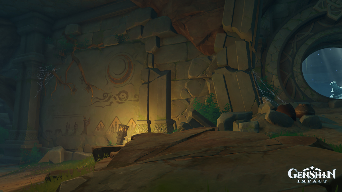 The Saga of Mr. quest guide in Genshin Impact ruin mural