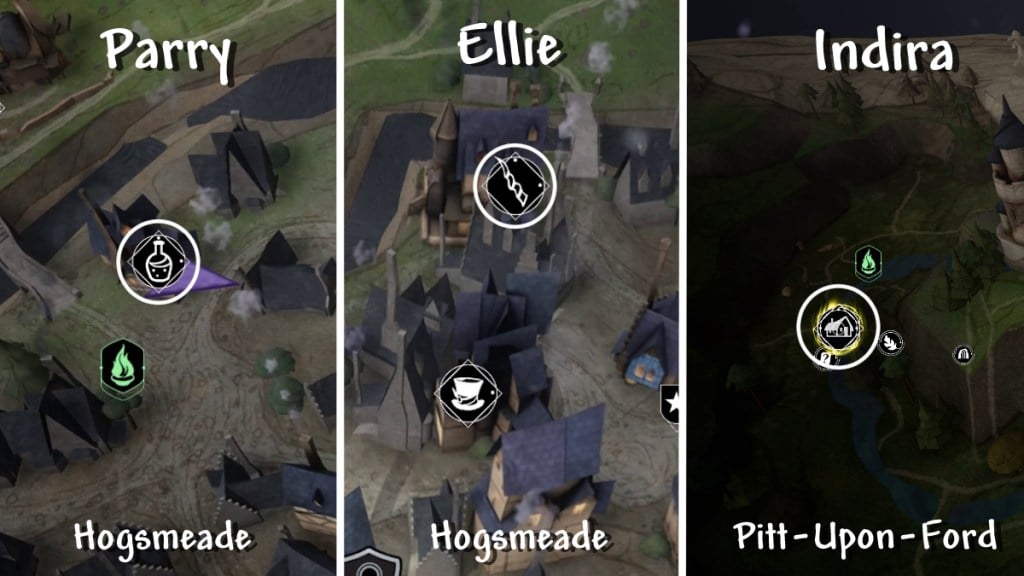 All Beast Material Vendor Map Locations in Hogwarts Legacy