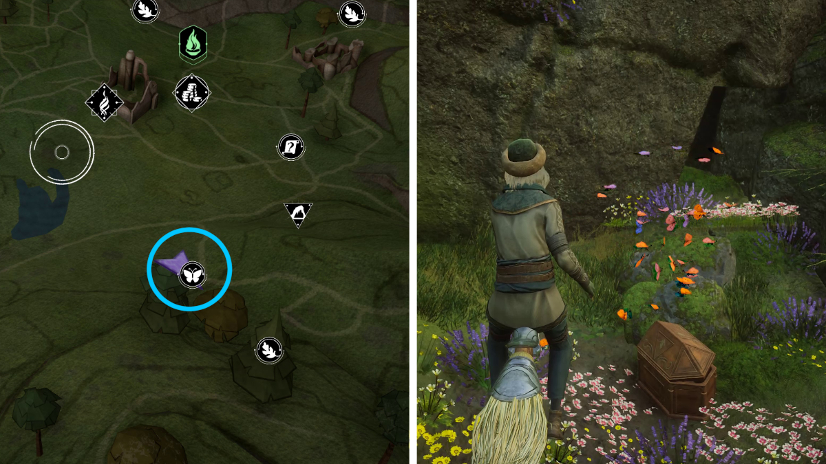 All butterfly locations in Hogwarts Legacy Gamepur