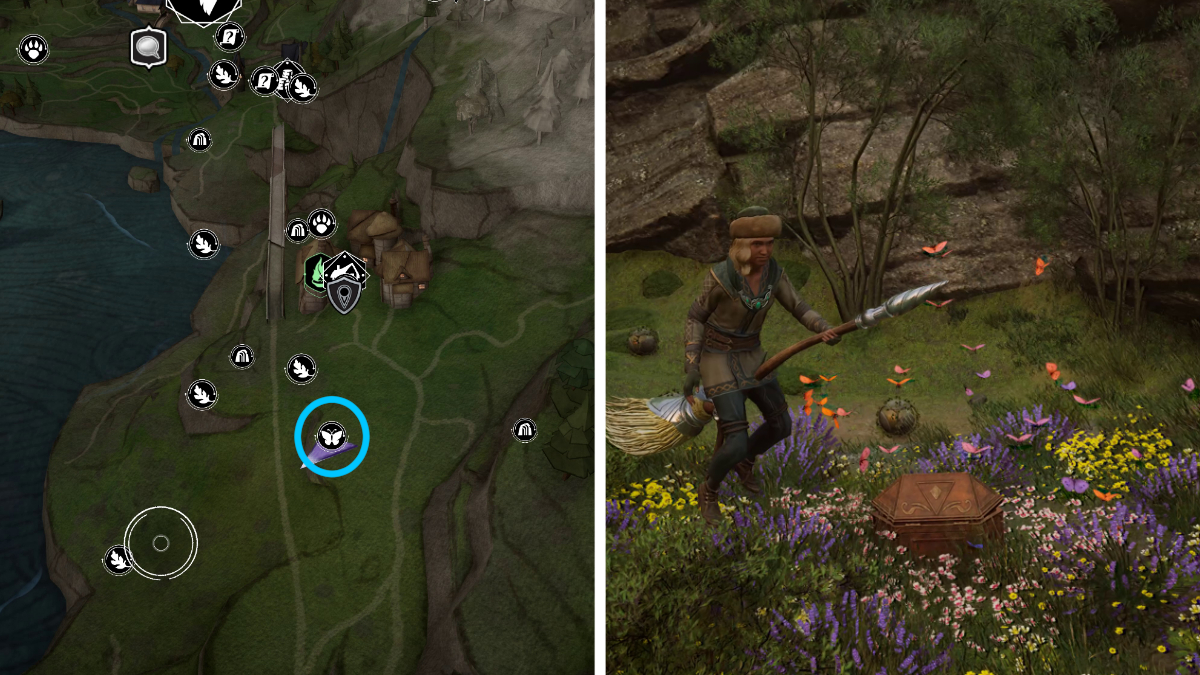 All butterfly locations in Hogwarts Legacy Gamepur