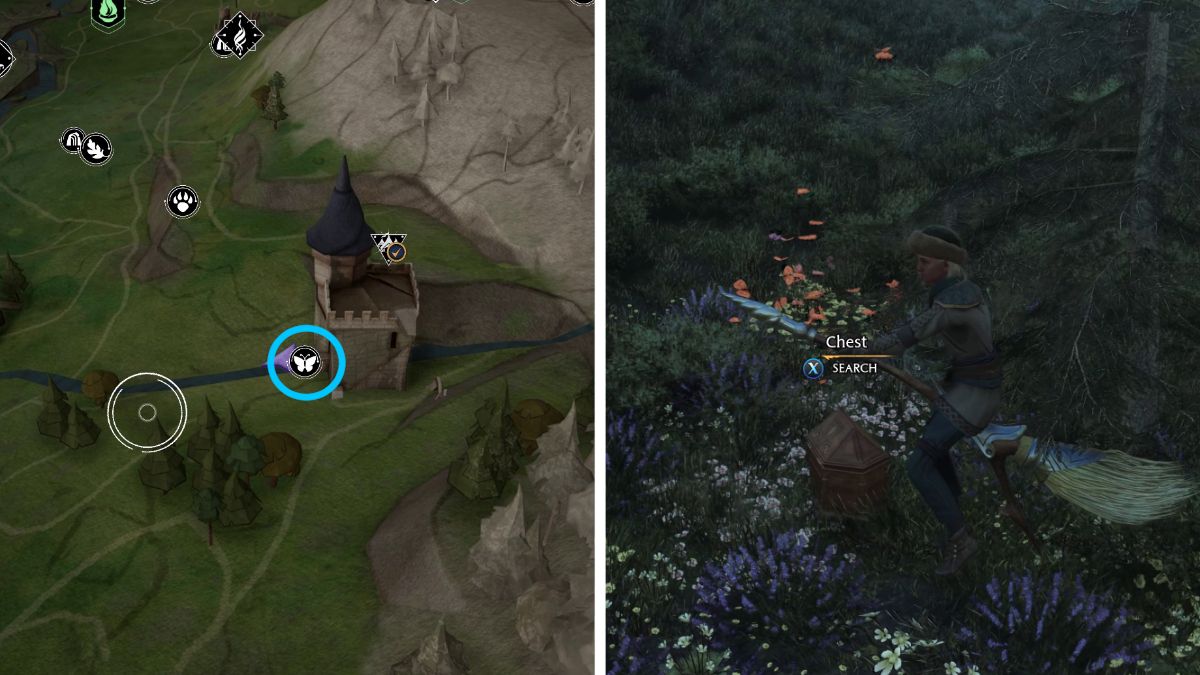 All butterfly locations in Hogwarts Legacy Gamepur