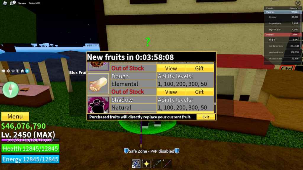 Blox Fruits: How To Obtain Dough Fruit, Use It, And Awakening Cost - Gamepur