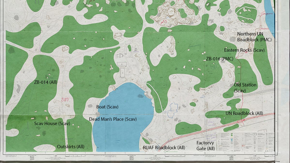 All Woods map extraction points in Escape from Tarkov – Game News