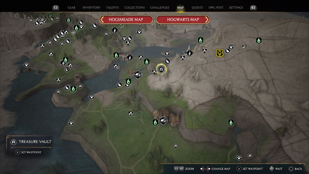 How to complete the Marunweem Lake chess puzzle in Hogwarts legacy