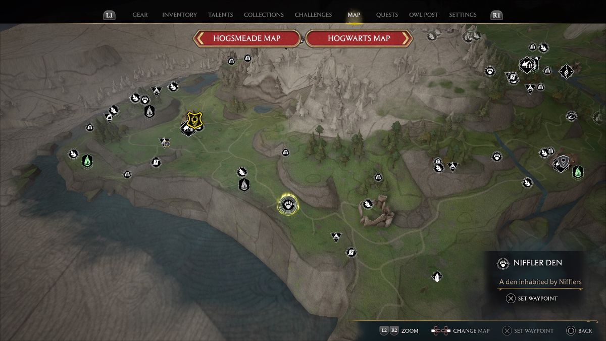 Where to find Nifflers in Hogwarts Legacy Gamepur