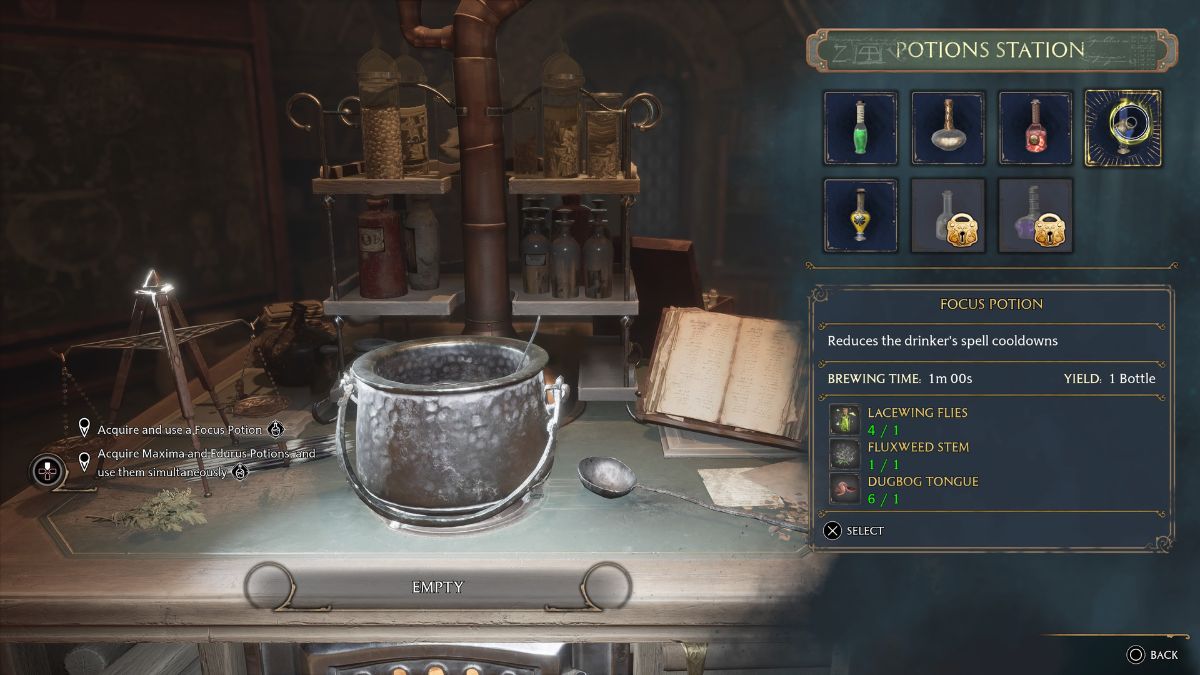 How to make focus potions in Hogwarts Legacy Gamepur