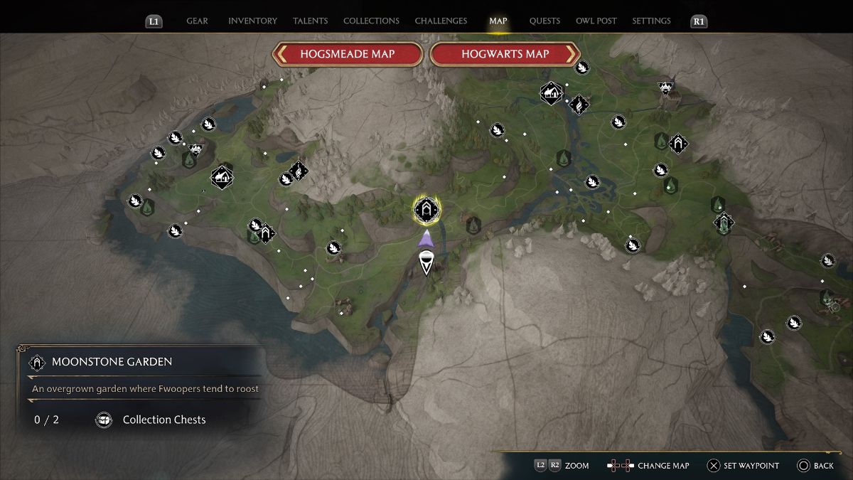 How to find all the Moonstone Garden Collections Chests in Hogwarts