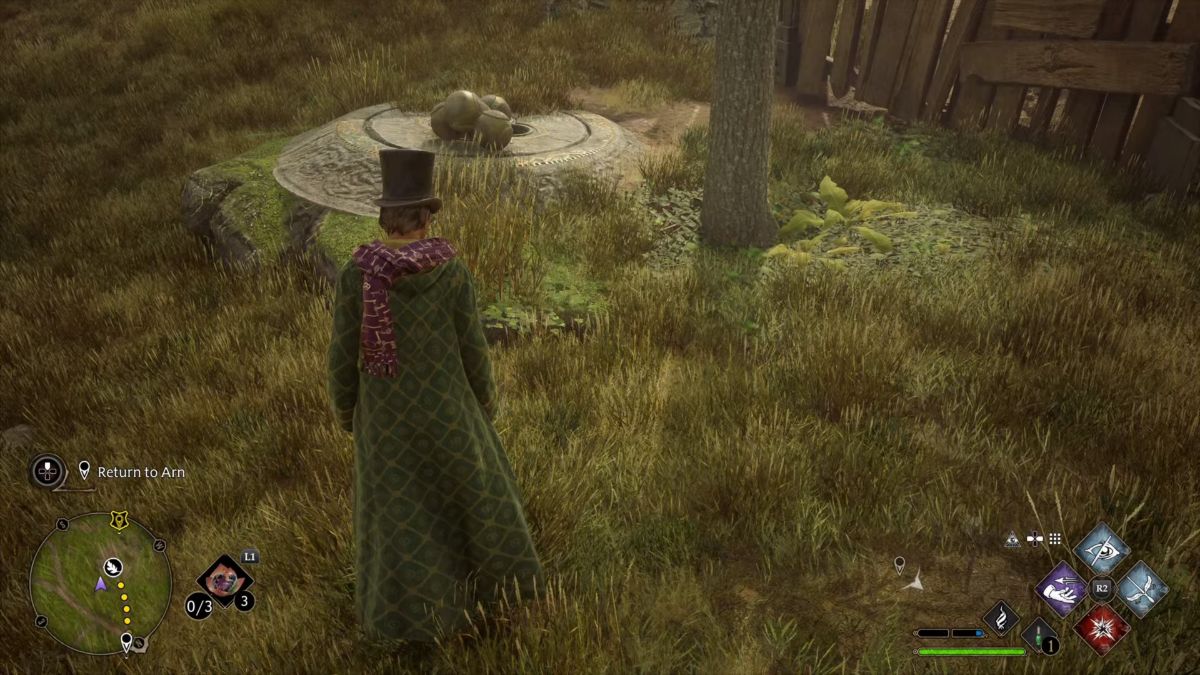 How to solve the goblin camp Merlin Trial in Hogwarts Legacy Gamepur