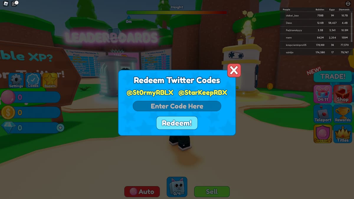 Roblox Bubble Gum Clicker codes Gamepur
