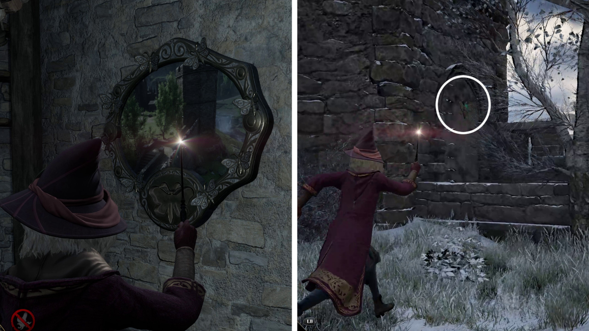All Moth mirror locations in Hogwarts Legacy Gamepur