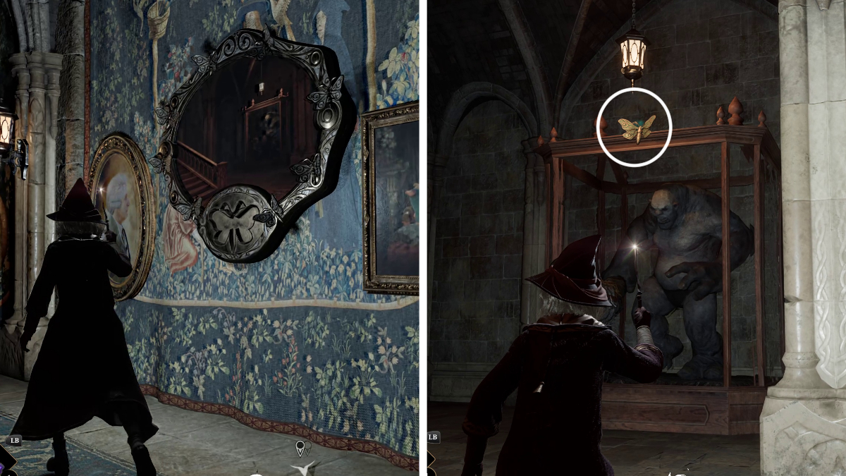 All Moth mirror locations in Hogwarts Legacy Gamepur