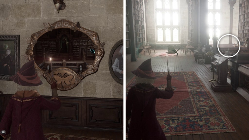 Moth Mirror Location 15 in Hogwarts Legacy