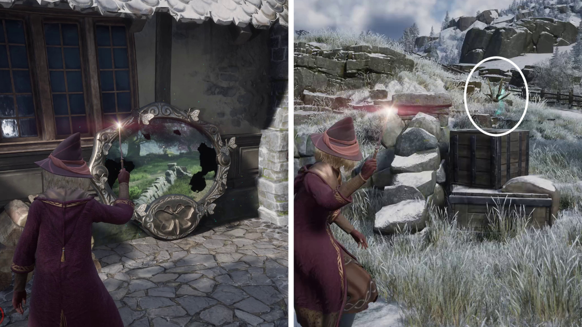 All Moth mirror locations in Hogwarts Legacy Gamepur