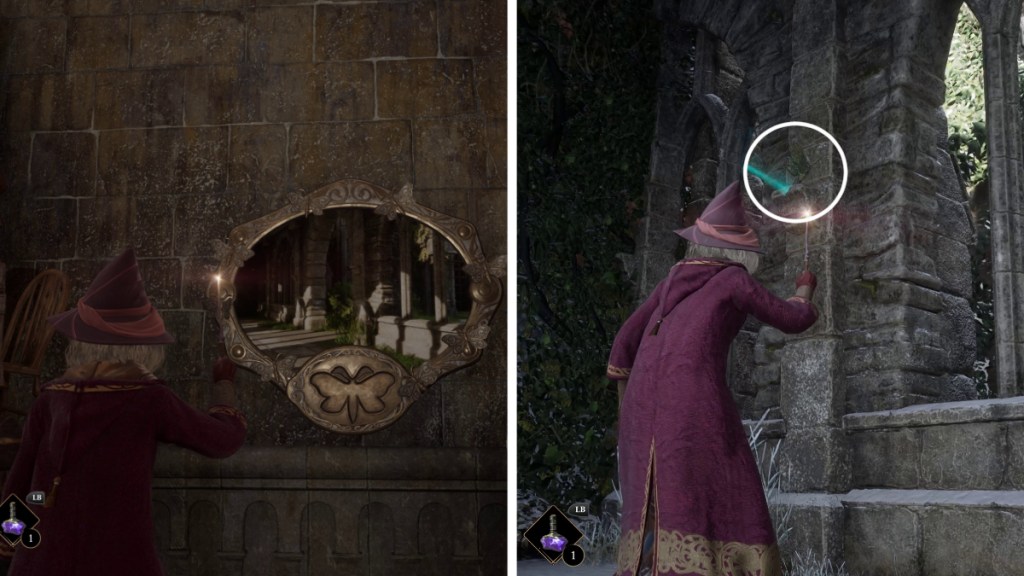 Moth Mirror Location 2 in Hogwarts Legacy