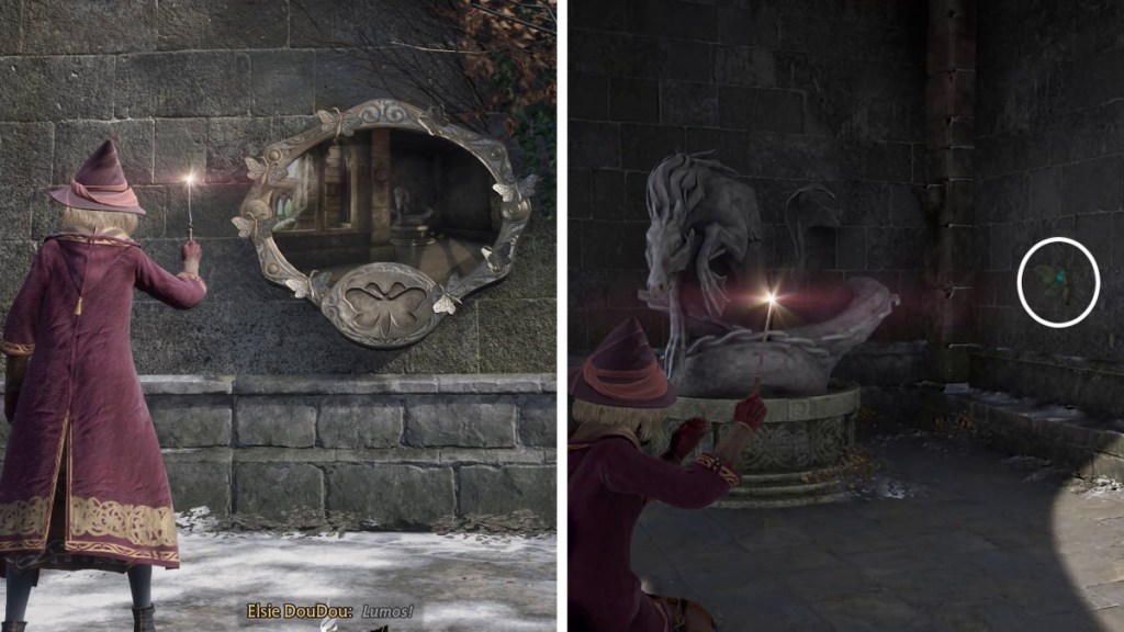 Moth Mirror Location 6 in Hogwarts Legacy