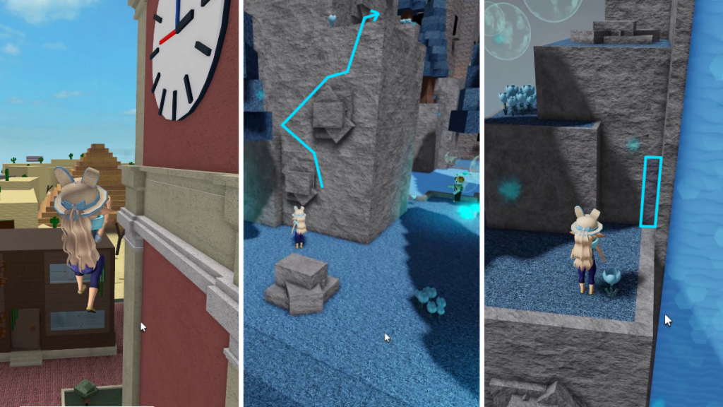 Reaching the Fallen Log Marker Hidden Location in Fantasy Forest of Find the Markers Roblox