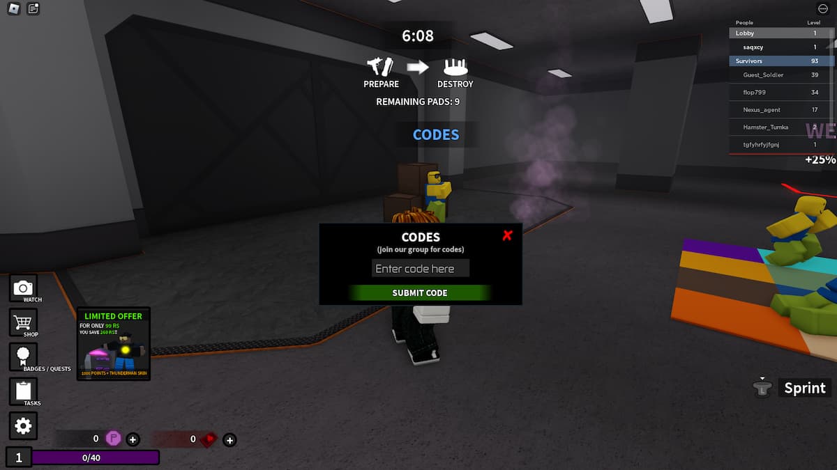 Roblox Lab Breakout codes — Are there any? Gamepur