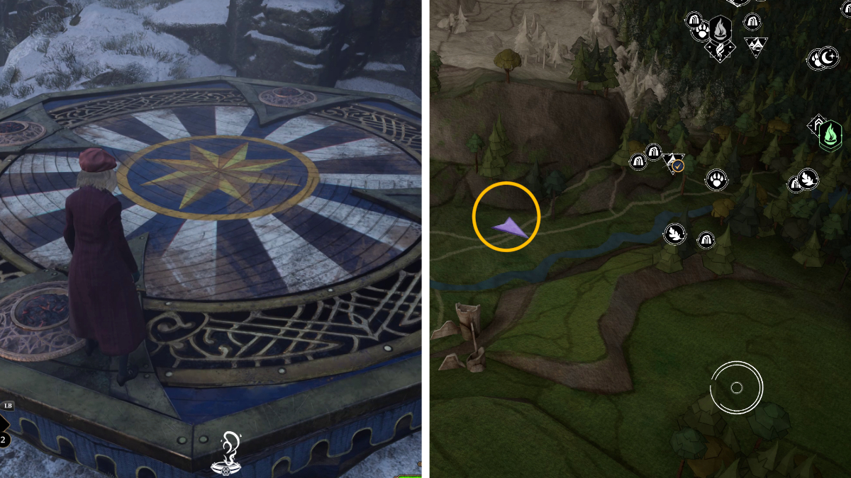 All landing platform locations in Hogwarts Legacy Gamepur