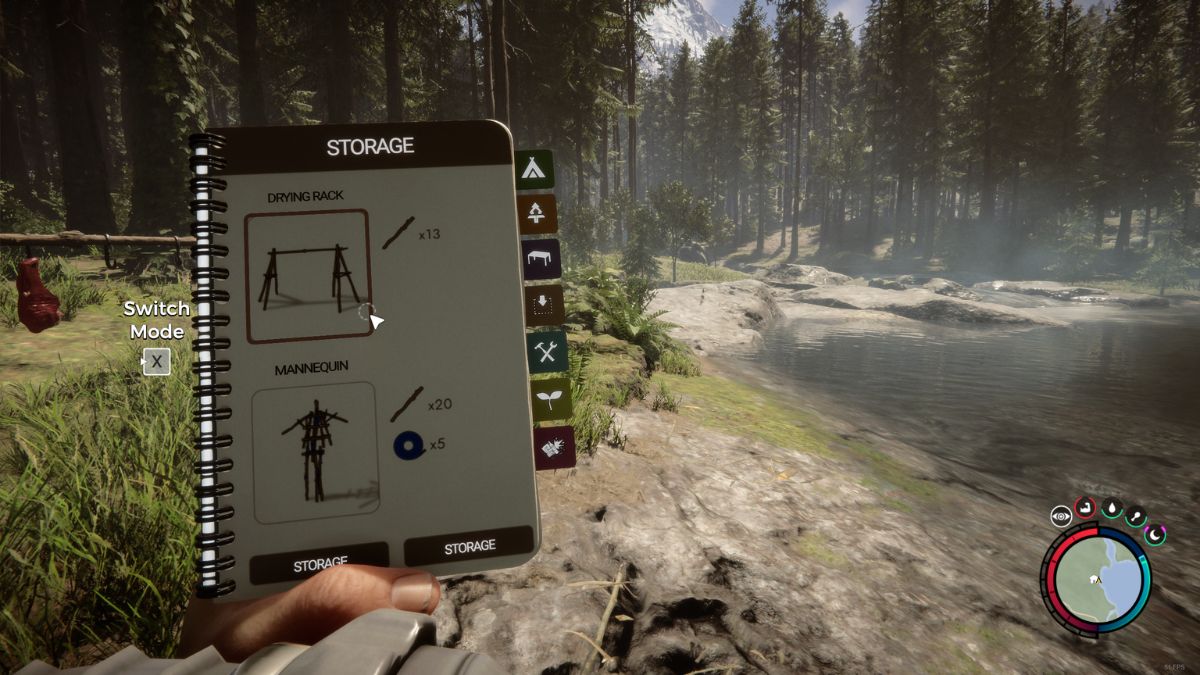 How to build a drying rack in Sons of the Forest Gamepur