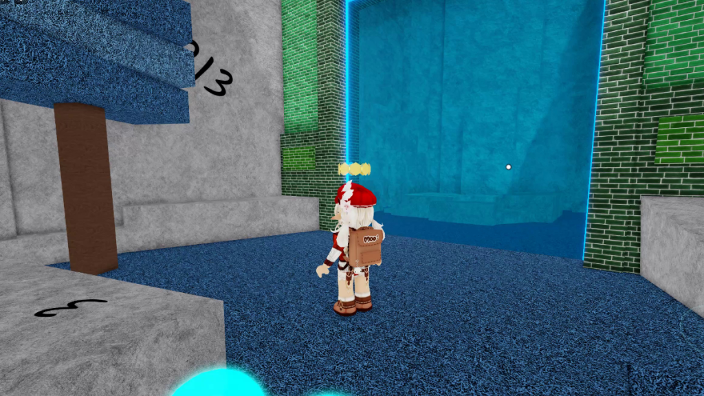 Standing next to the Foliage Dungeon Gate to the Sunlight Marker in Find the Markers Roblox