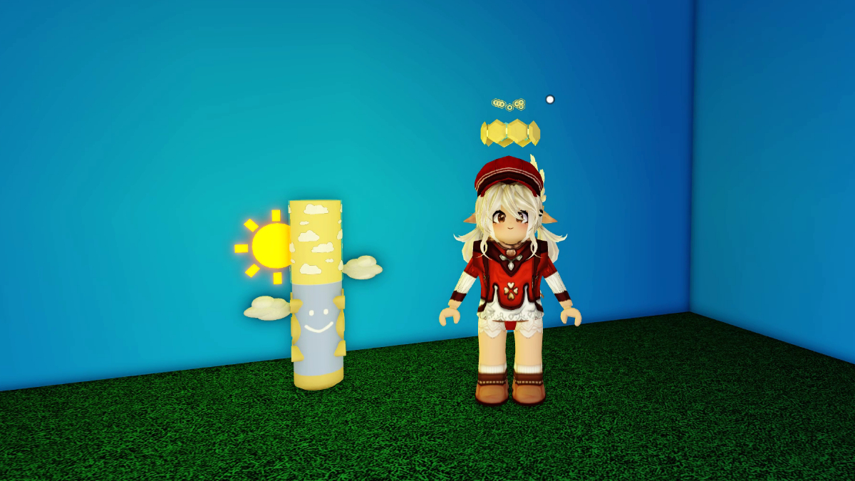 Standing next to the Sunlight Marker in Find the Markers Roblox