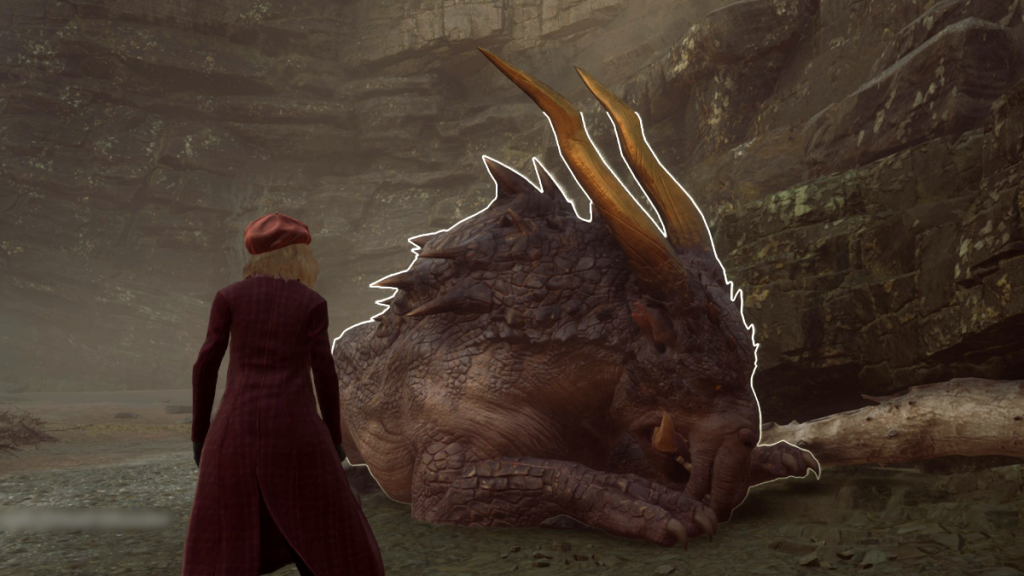 Subduing a Wild Graphorn in Hogwarts Legacy