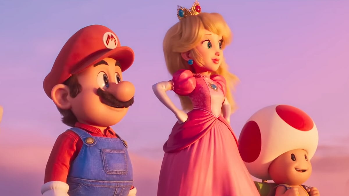 Mario, Princess Peach, and Toad in The Super Mario Bos. Movie